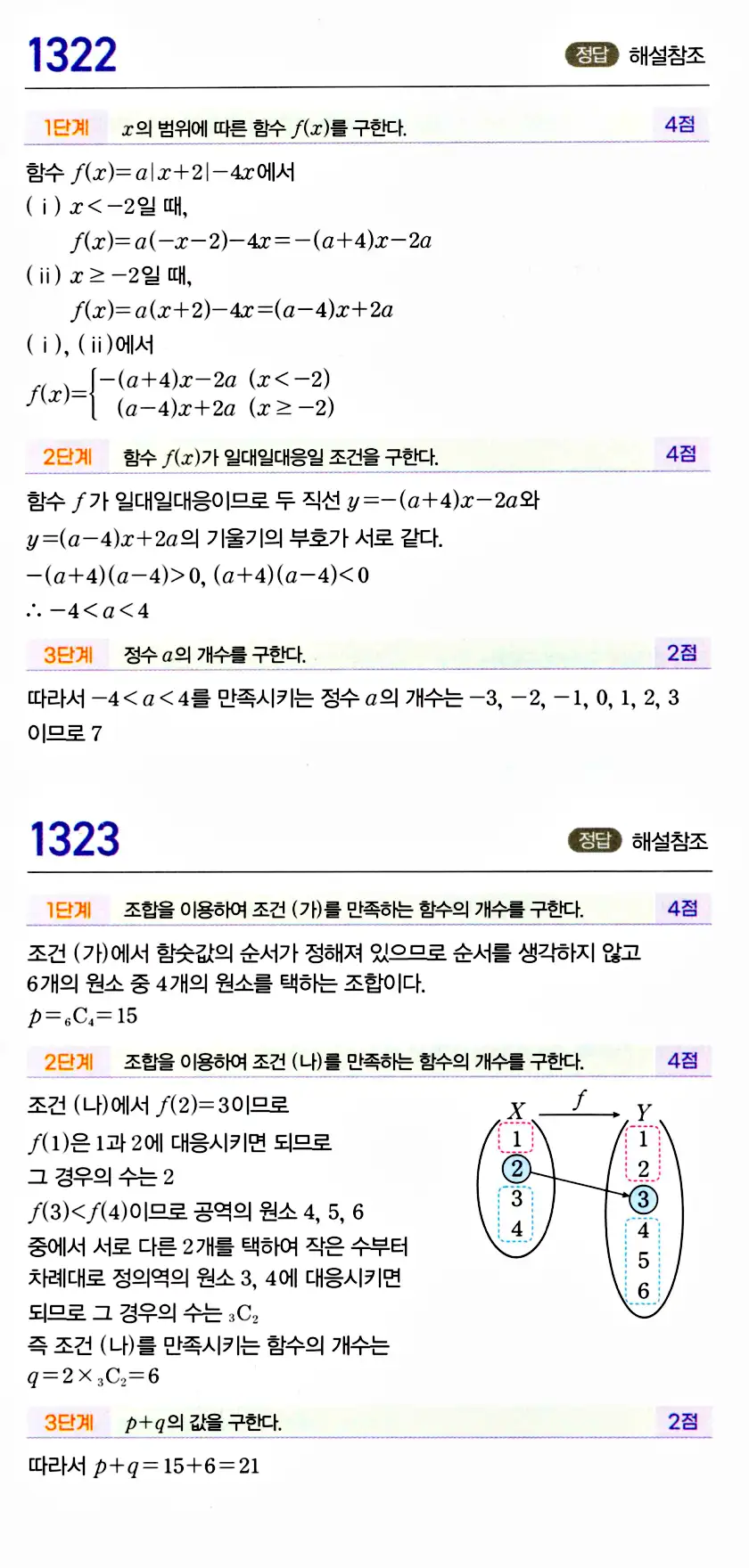 마플시너지 공통수학2 답지 1322번