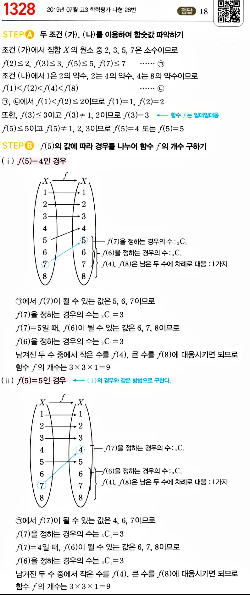마플시너지 공통수학2 답지 1327번