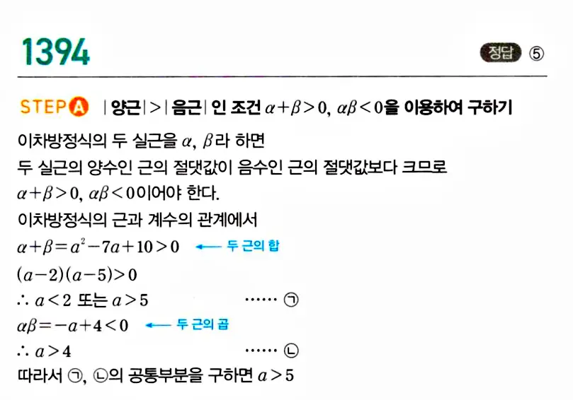 마플시너지 공통수학1 답지 해설