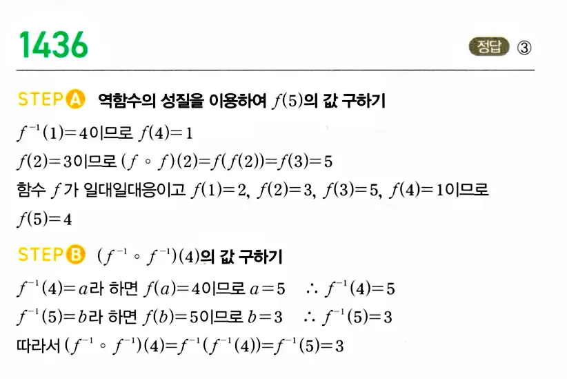마플시너지 공통수학2 답지 1429번