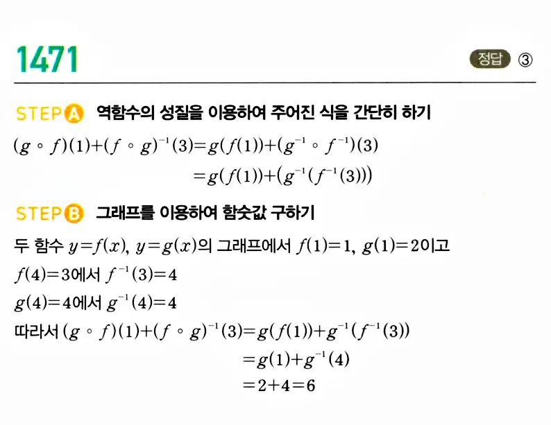 마플시너지 공통수학2 답지 1472번