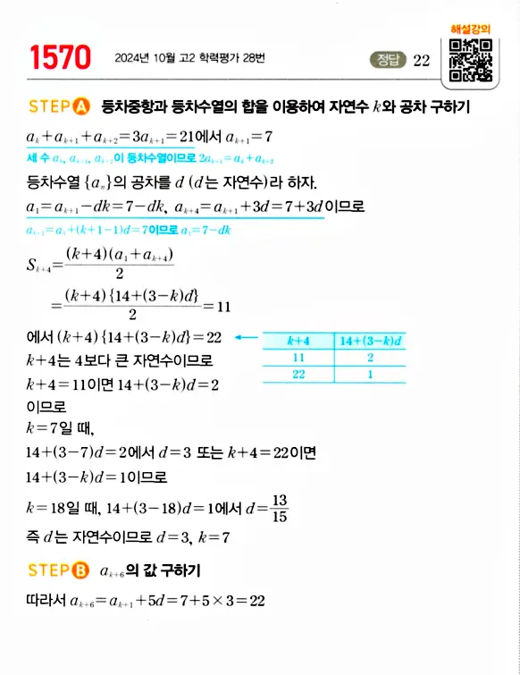 마플시너지 대수 답지 1551-1600번 15
