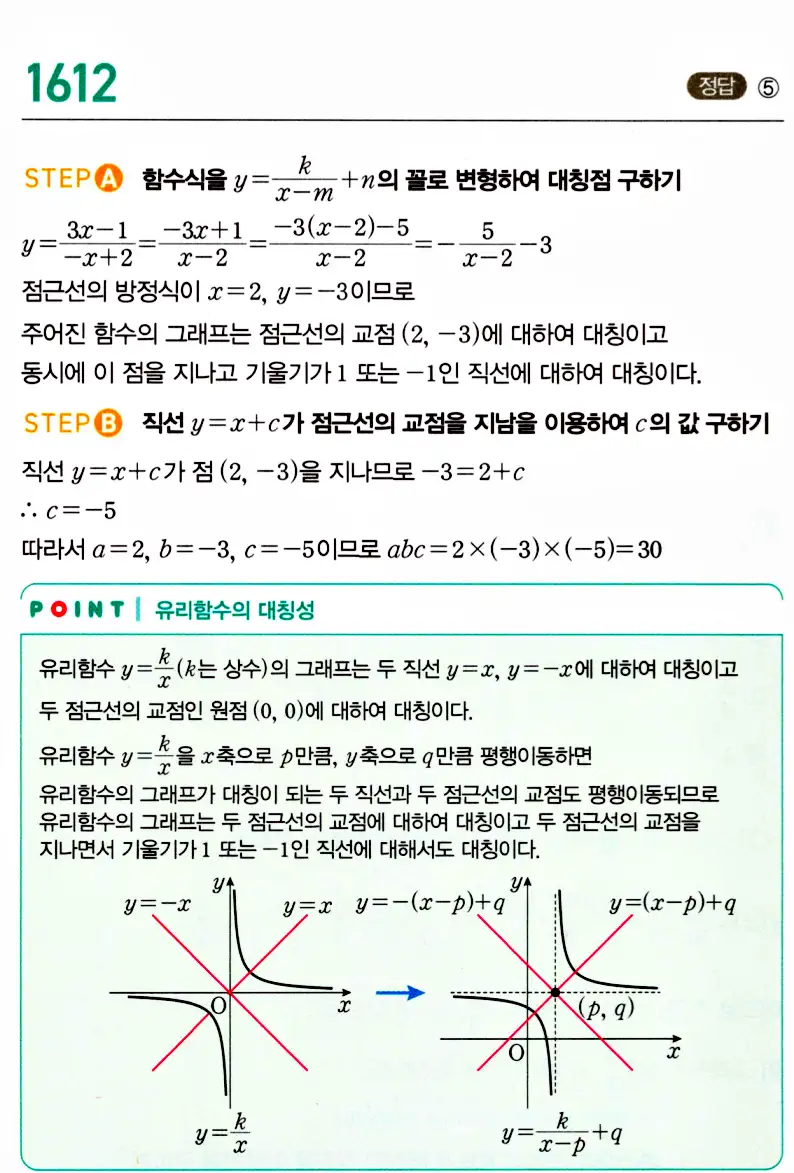 마플시너지 공통수학2 답지 1611번