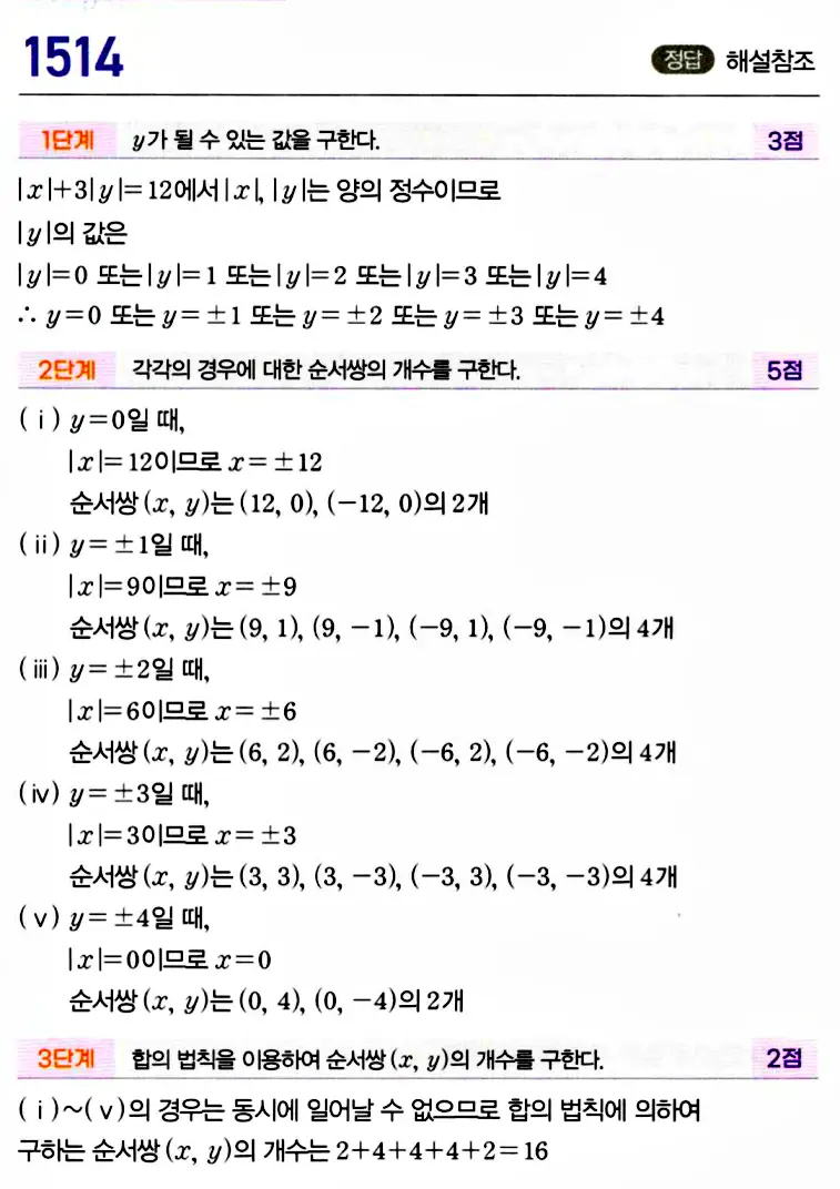 마플시너지 공통수학1 답지 해설