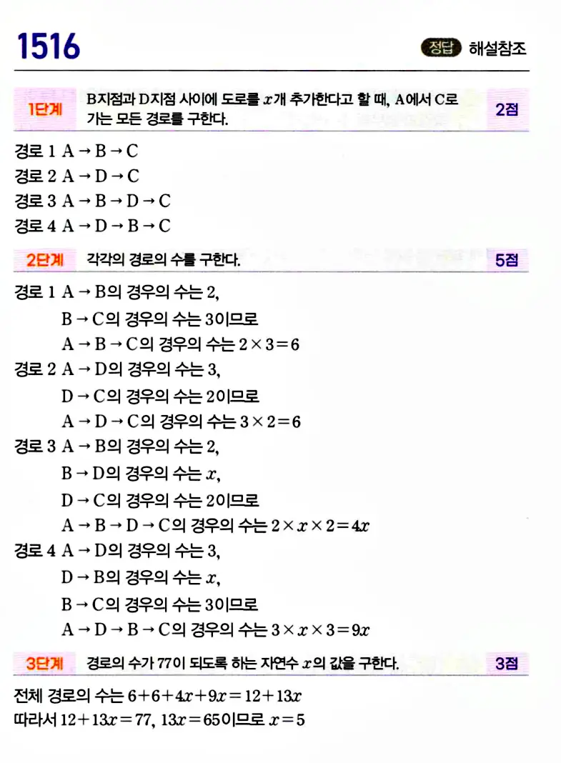 마플시너지 공통수학1 답지 해설