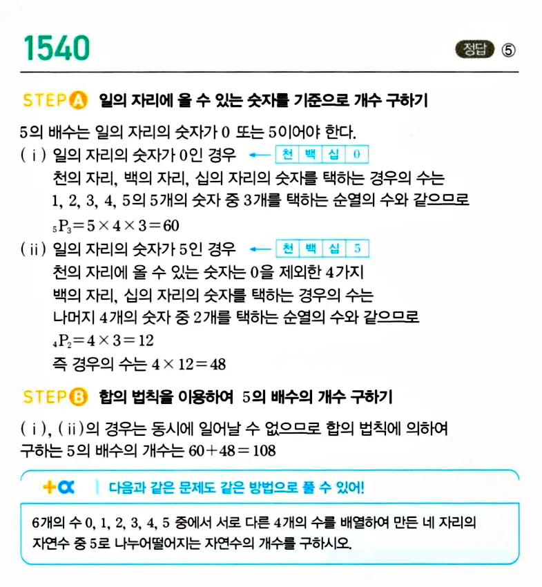 마플시너지 공통수학1 답지 해설