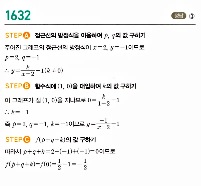 마플시너지 공통수학2 답지 1631번