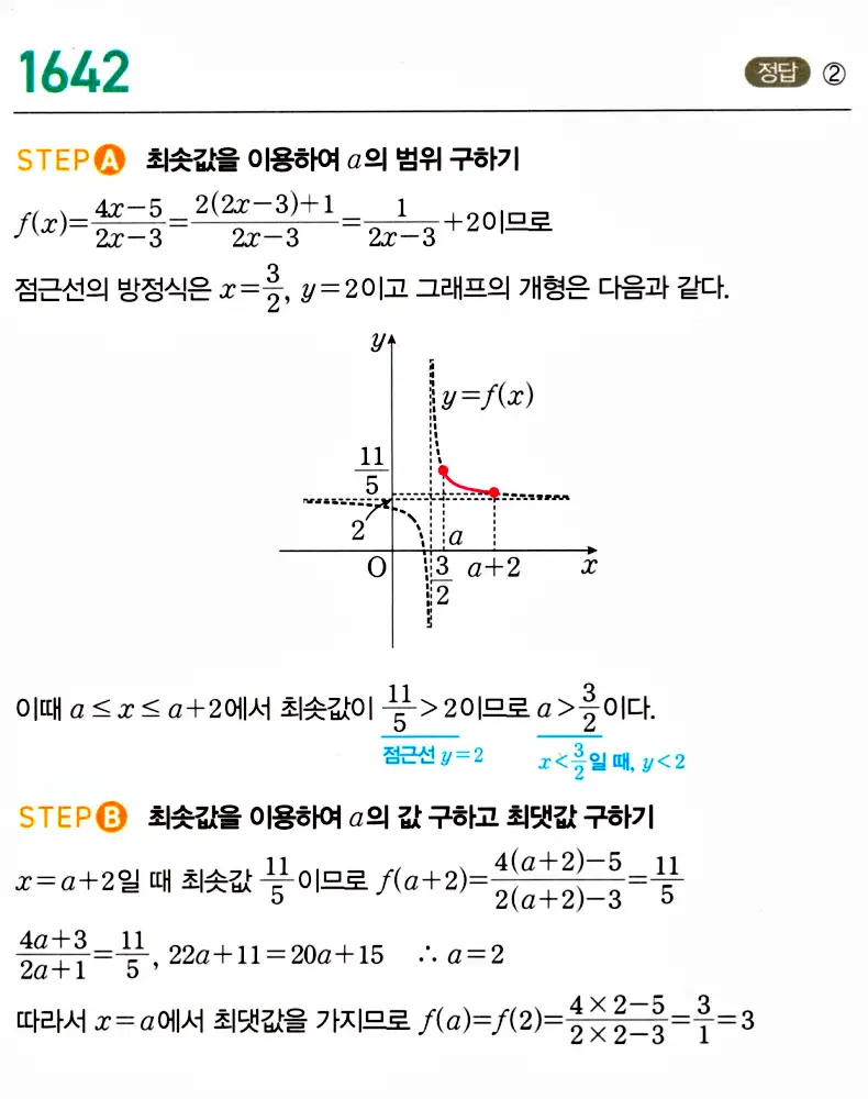 마플시너지 공통수학2 답지 1640번