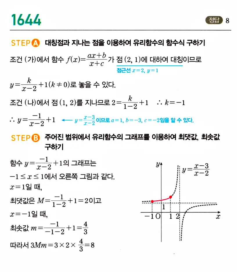 마플시너지 공통수학2 답지 1642번