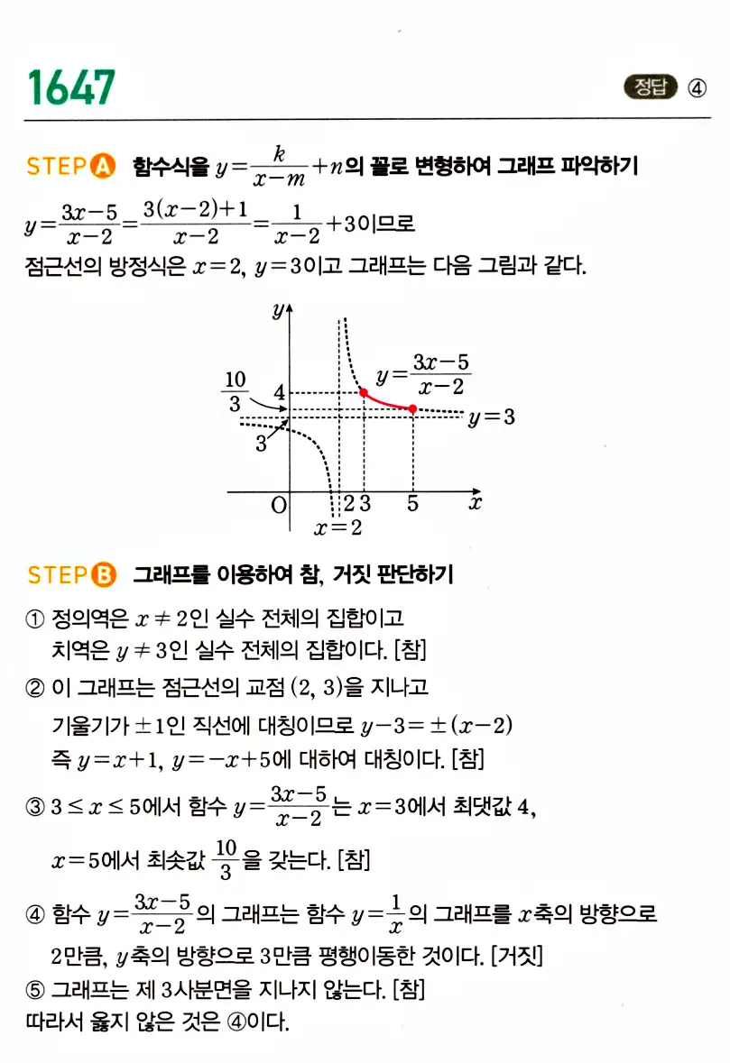 마플시너지 공통수학2 답지 1645번