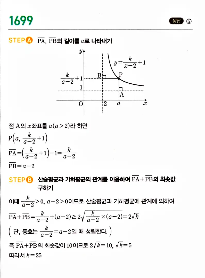 마플시너지 공통수학2 답지 1696번