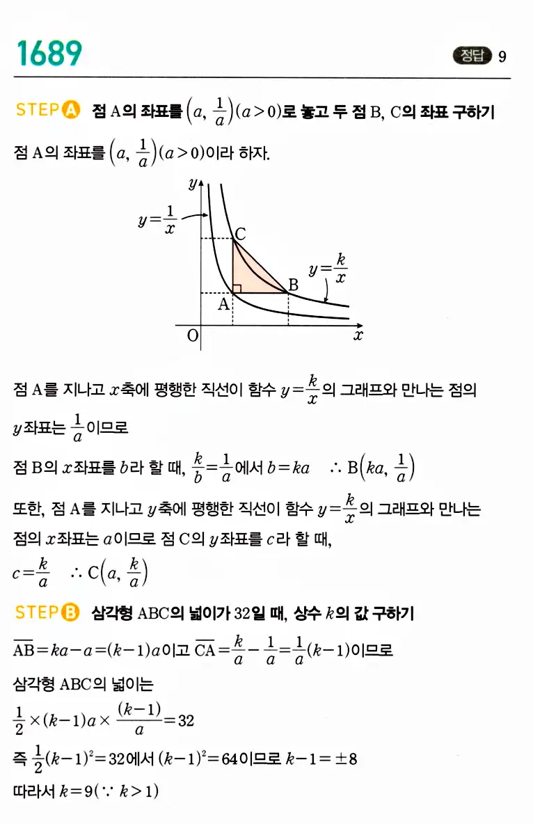마플시너지 공통수학2 답지 1687번