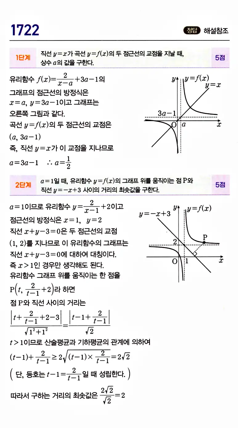마플시너지 공통수학2 답지 1725번