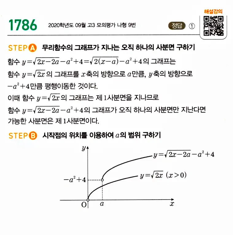 마플시너지 공통수학2 답지 1771번