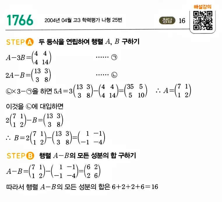 마플시너지 공통수학1 답지 해설