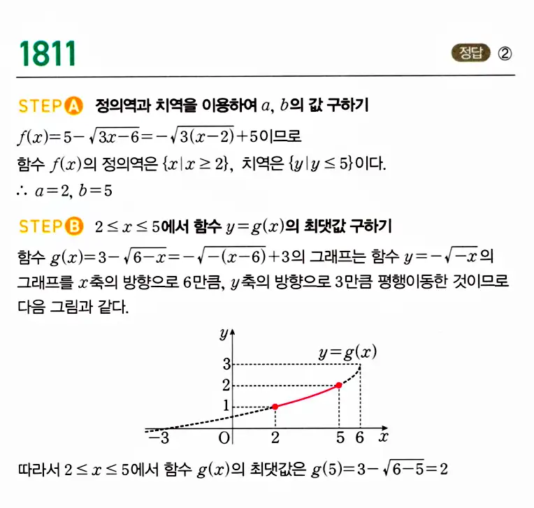 마플시너지 공통수학2 답지 1810번