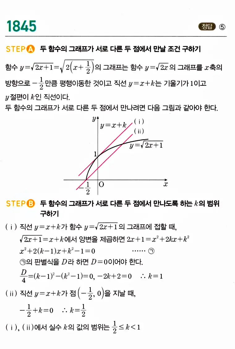마플시너지 공통수학2 답지 1846번