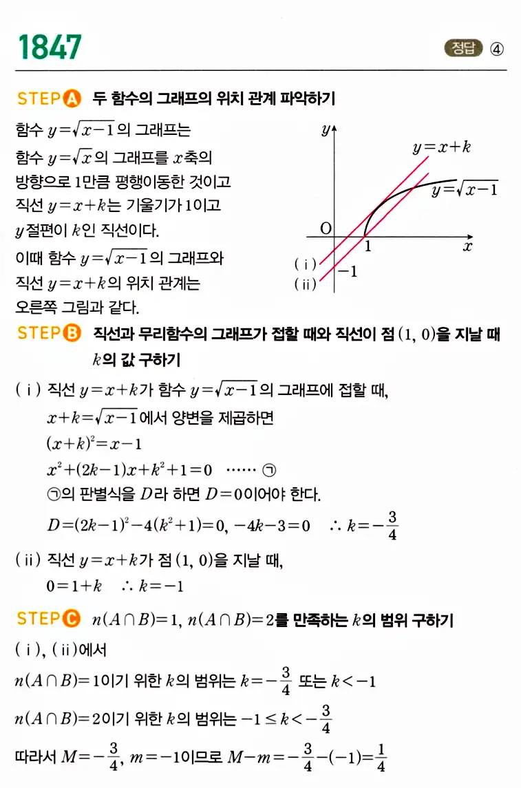 마플시너지 공통수학2 답지 1848번