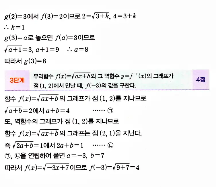 마플시너지 공통수학2 답지 1887번