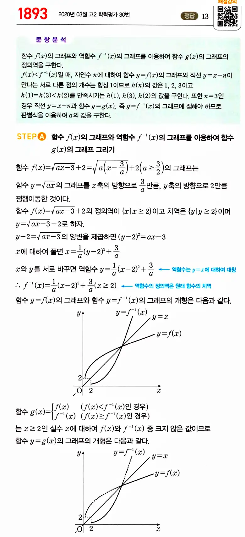마플시너지 공통수학2 답지 추가해설13
