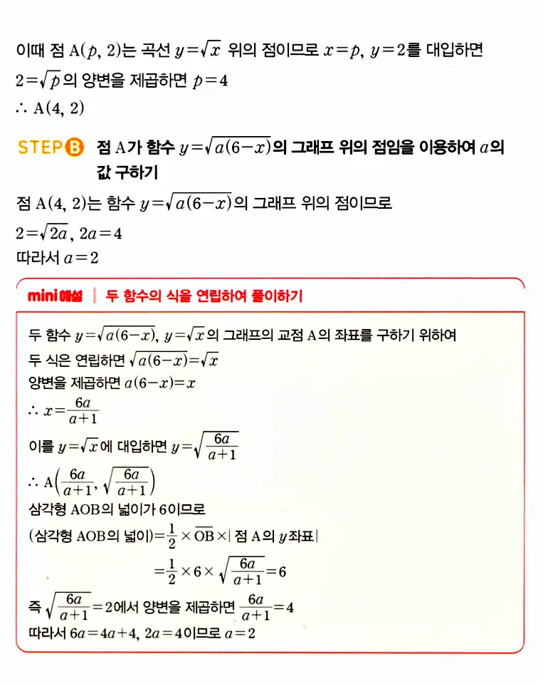 마플시너지 공통수학2 답지 1868번