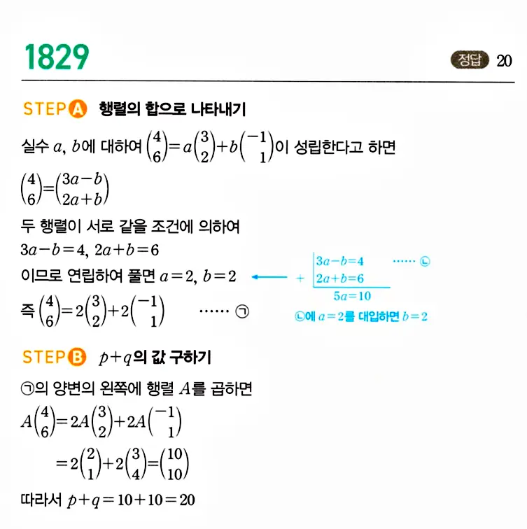 마플시너지 공통수학1 답지 1830번
