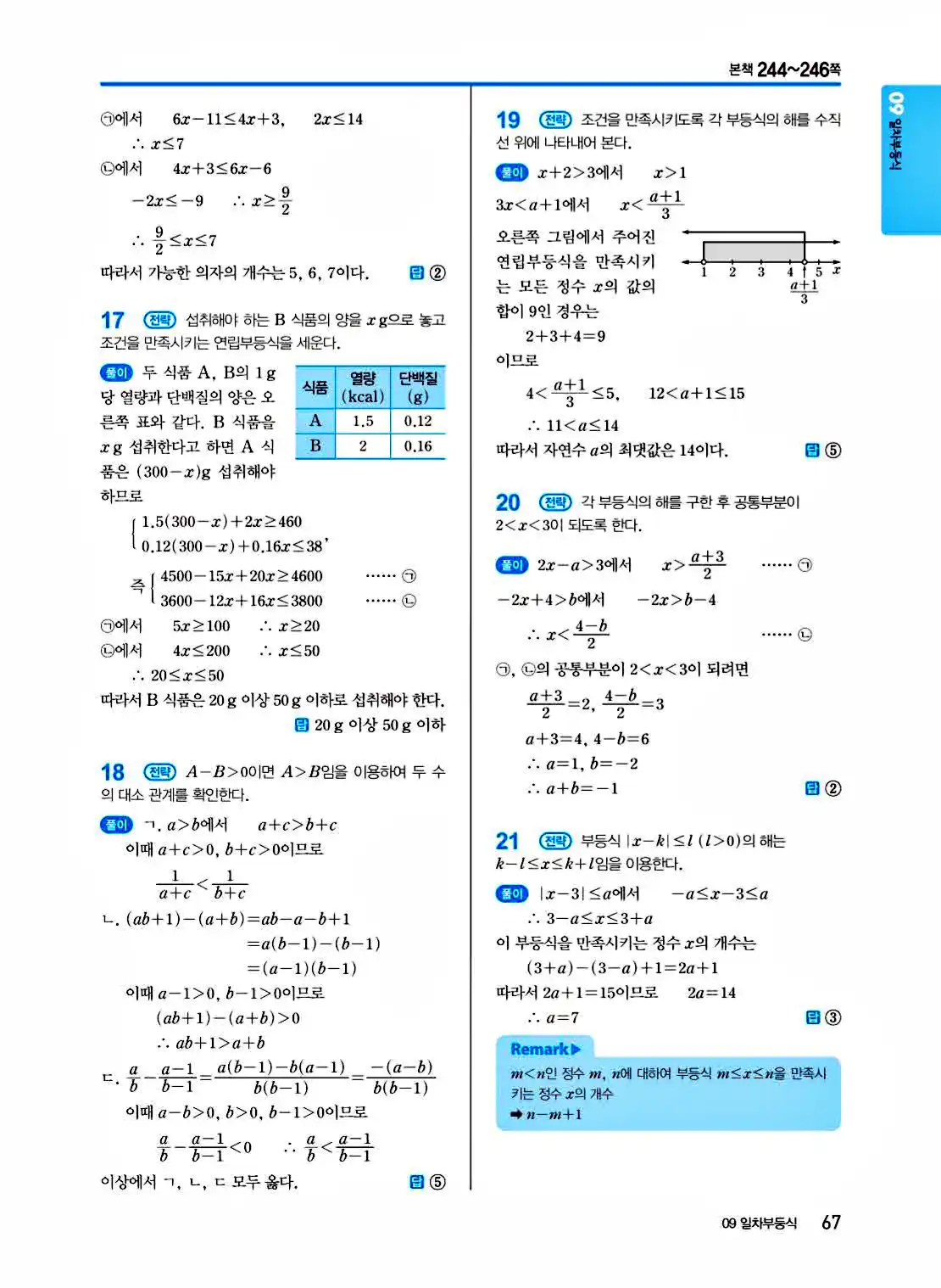 2025 개념쎈 공통수학1 답지 67페이지