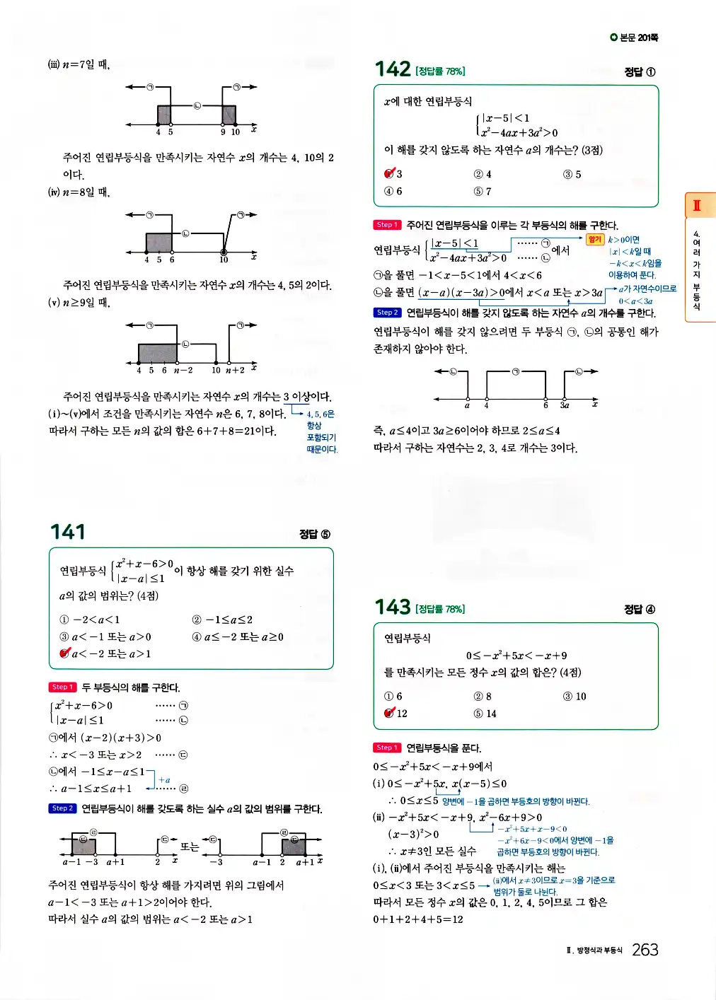 2026 마더텅 전국연합 학력평가 기출문제집 고1 공통수학1 답지 265페이지