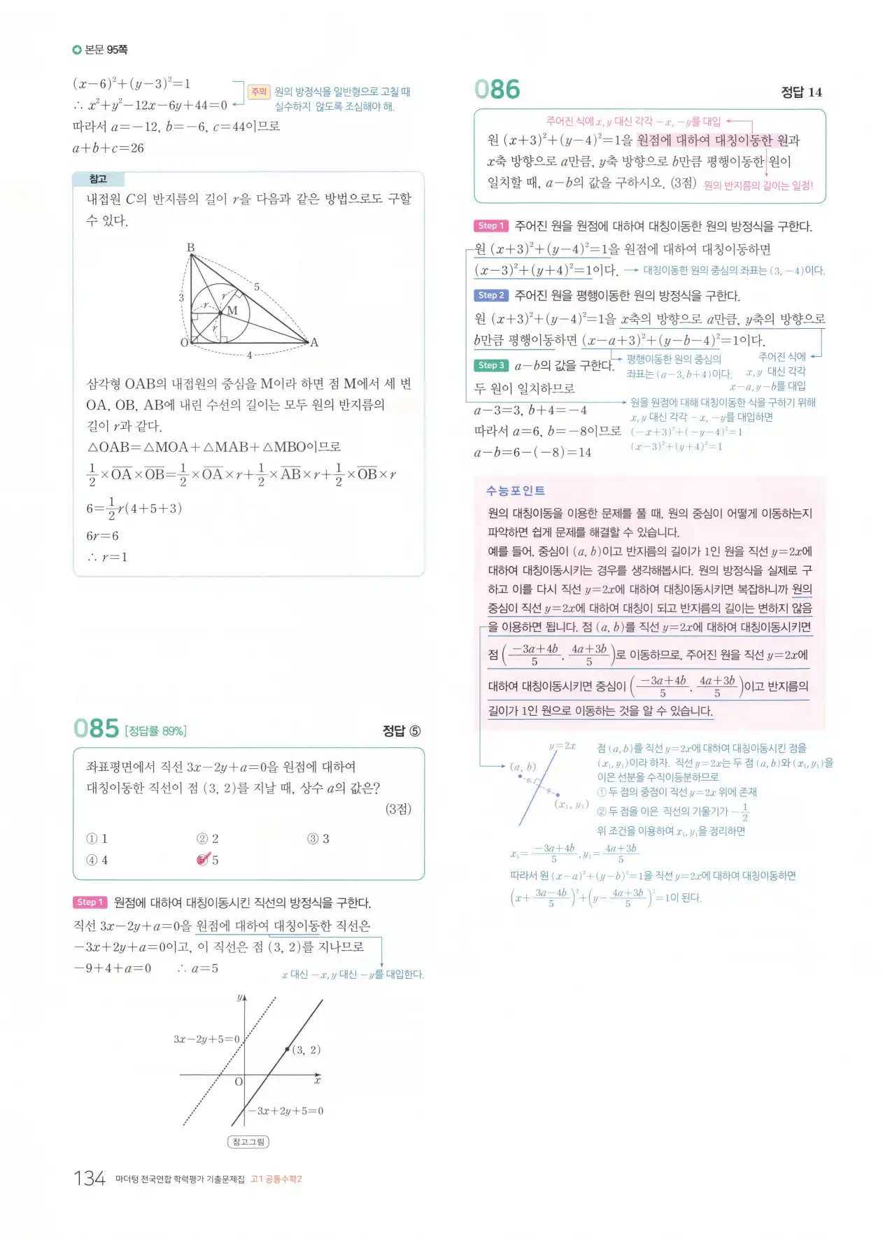 마더텅 고1 공통수학2 해설 136