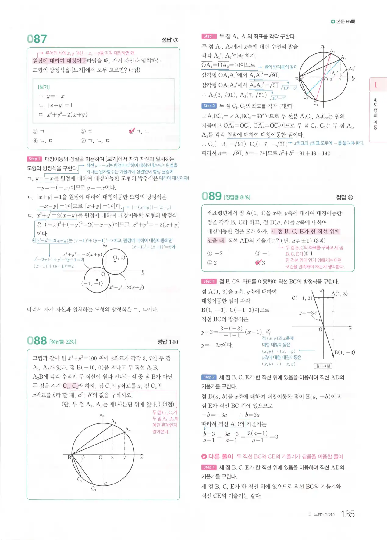 마더텅 고1 공통수학2 해설 137