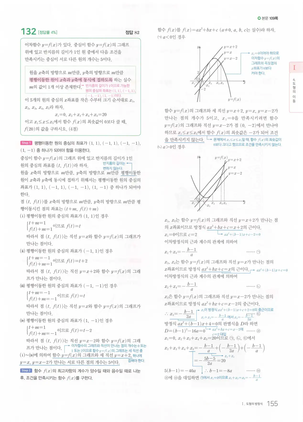 마더텅 고1 공통수학2 해설 157