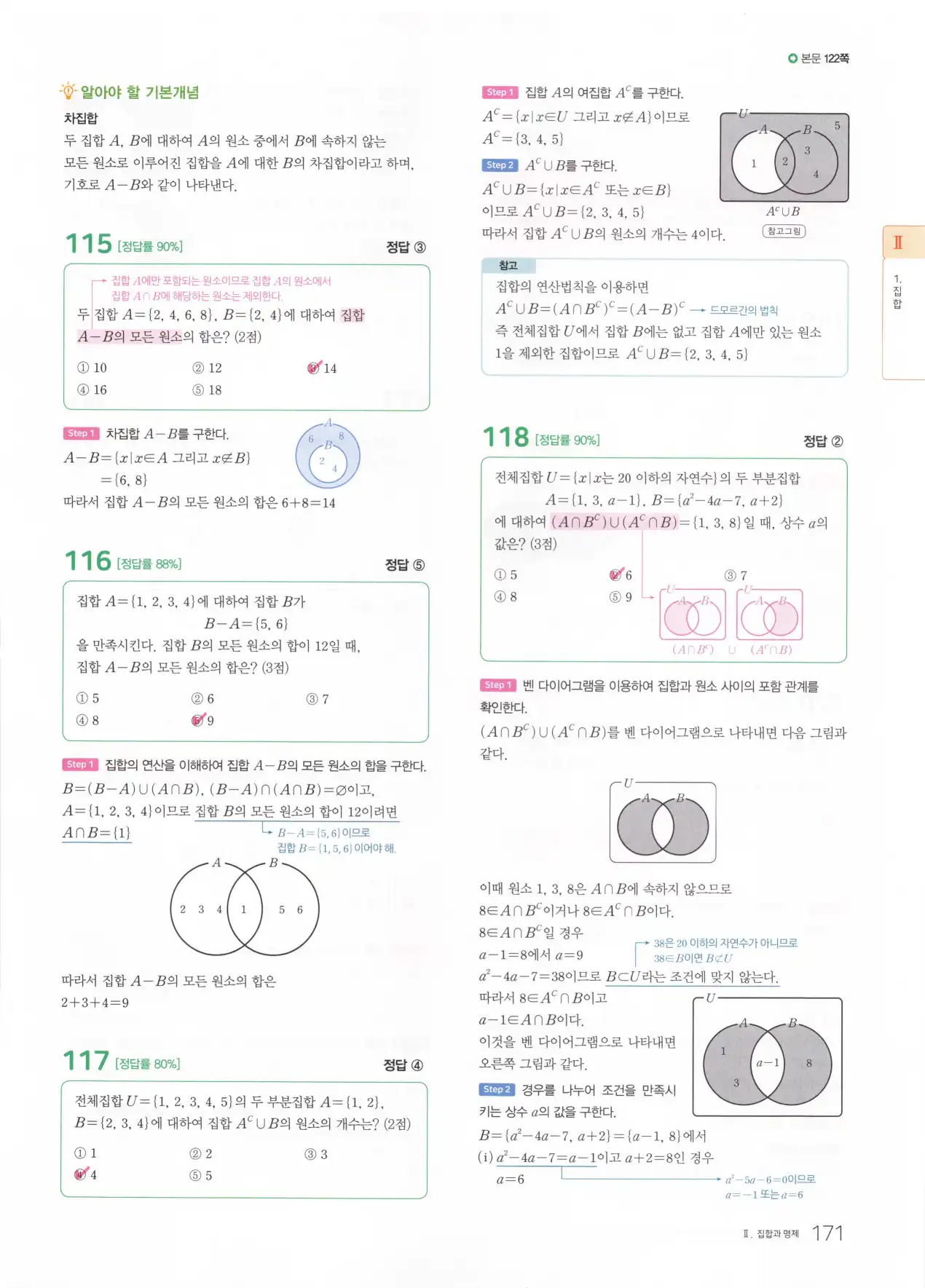 마더텅 고1 공통수학2 해설 173