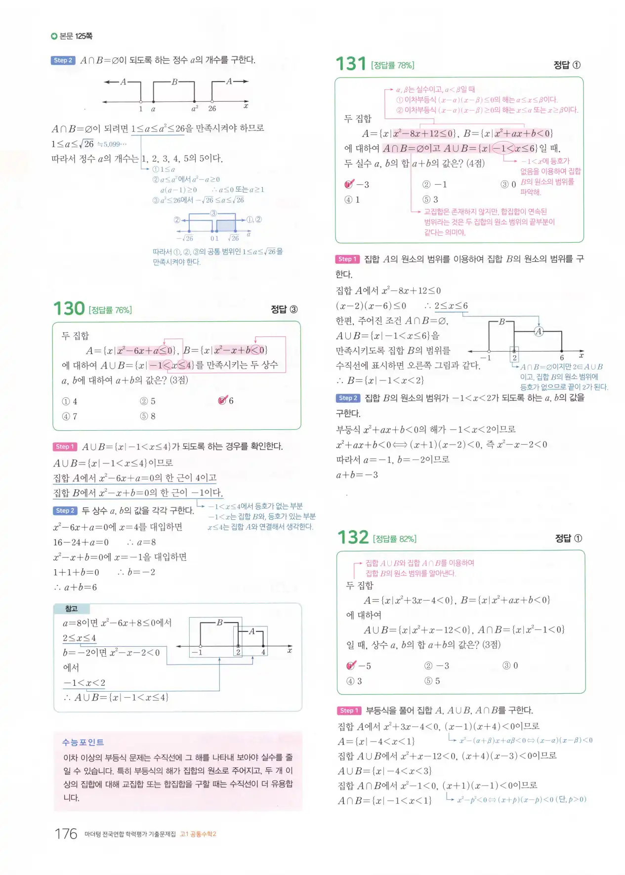 마더텅 고1 공통수학2 해설 178