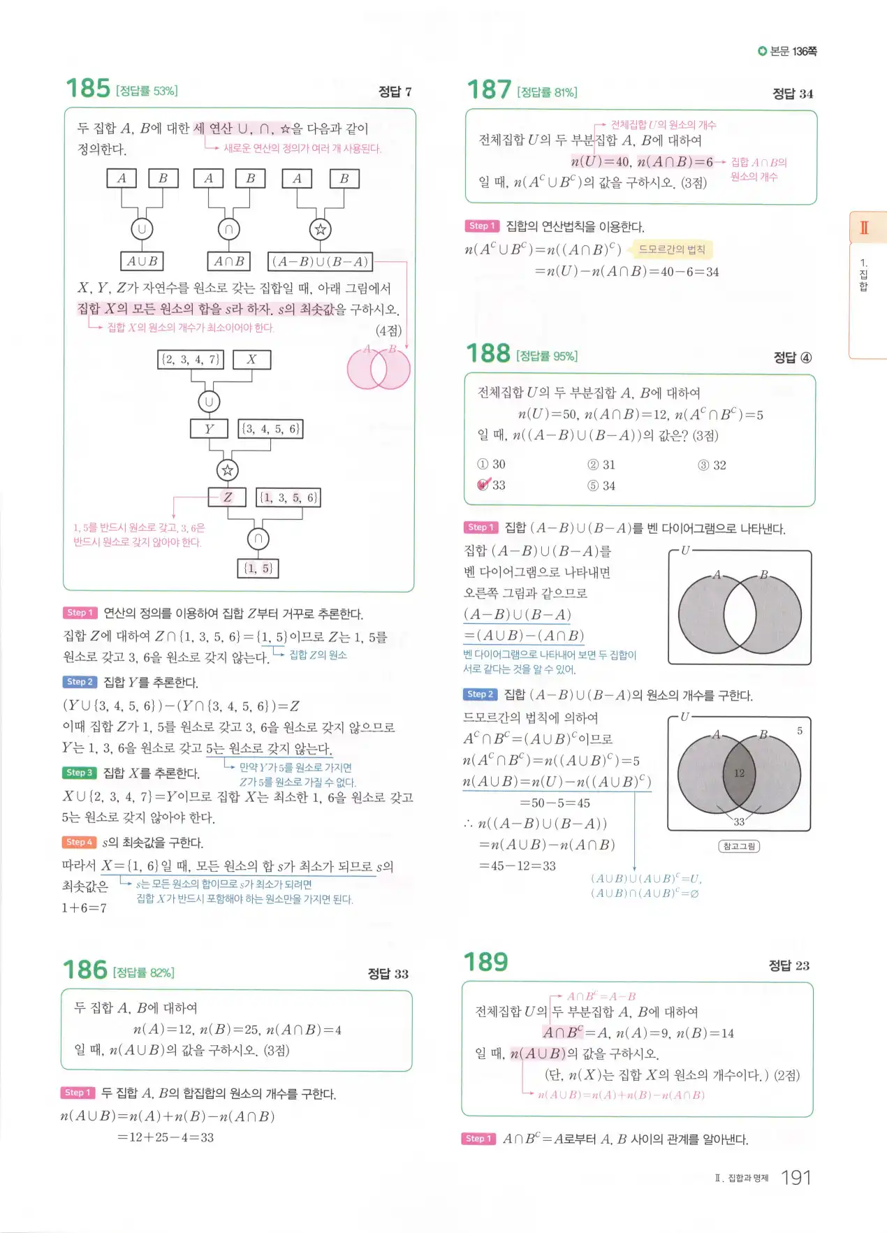 마더텅 고1 공통수학2 해설 193