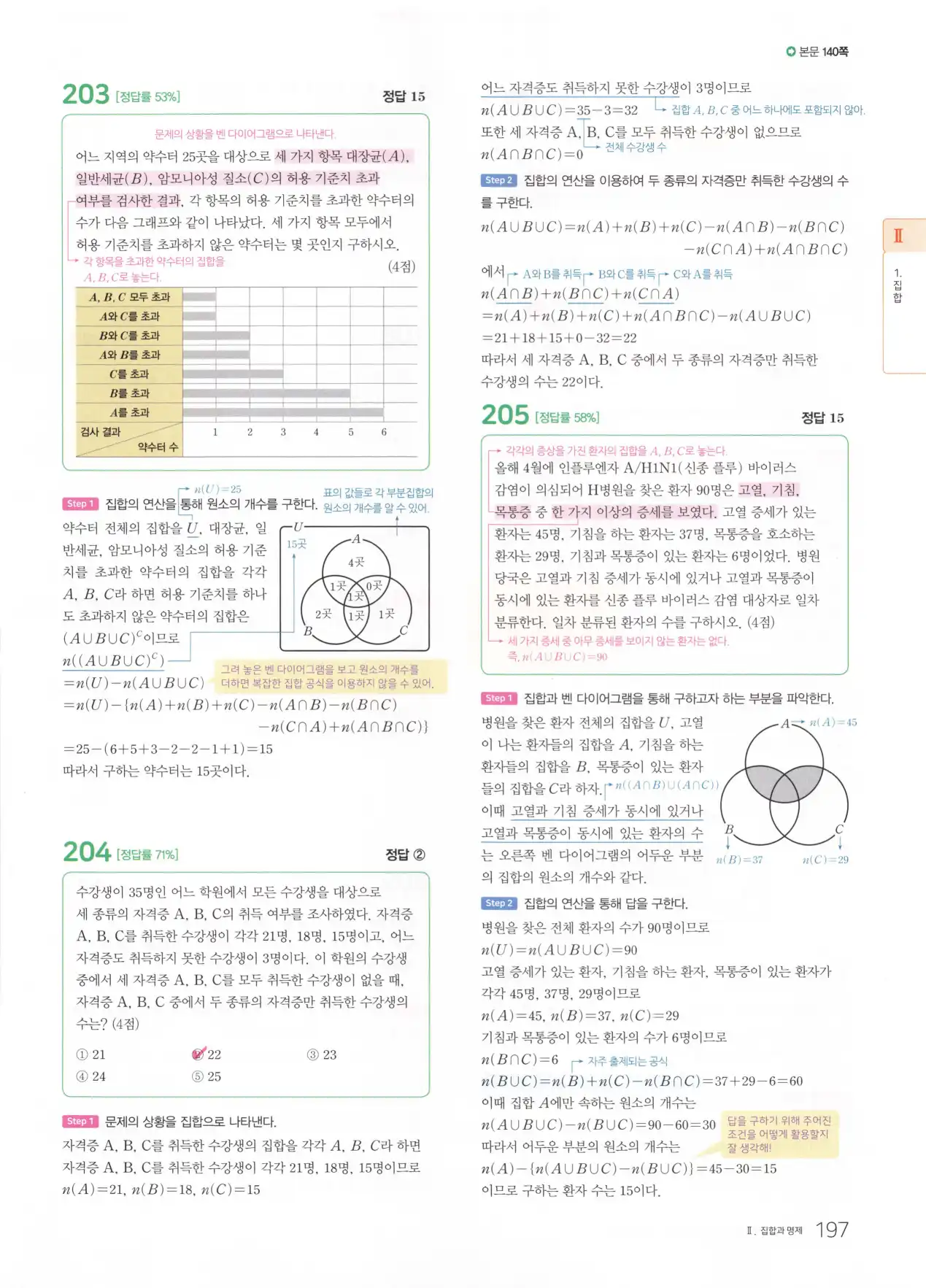 마더텅 고1 공통수학2 해설 199