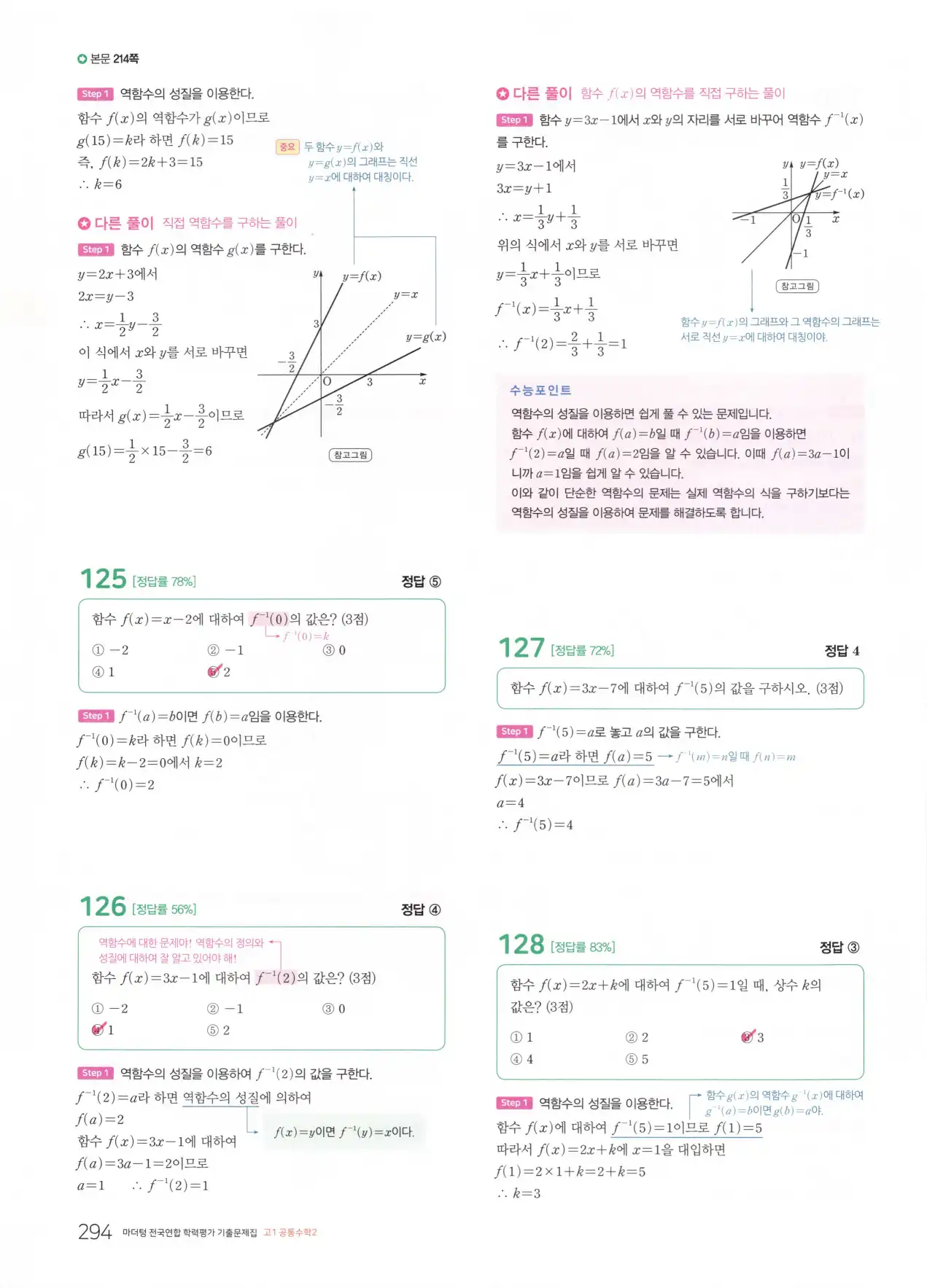마더텅 고1 공통수학2 해설 296