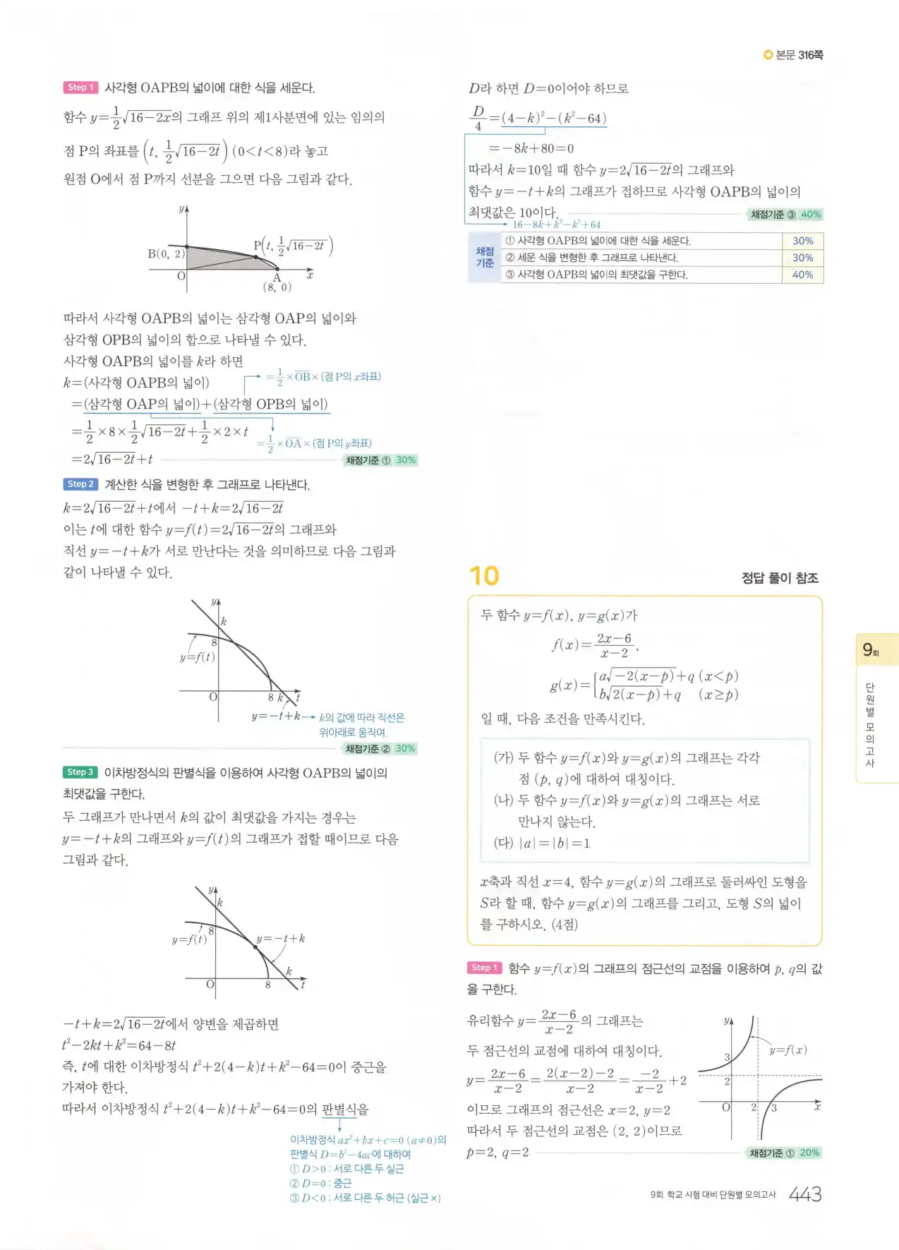 마더텅 고1 공통수학2 해설 445