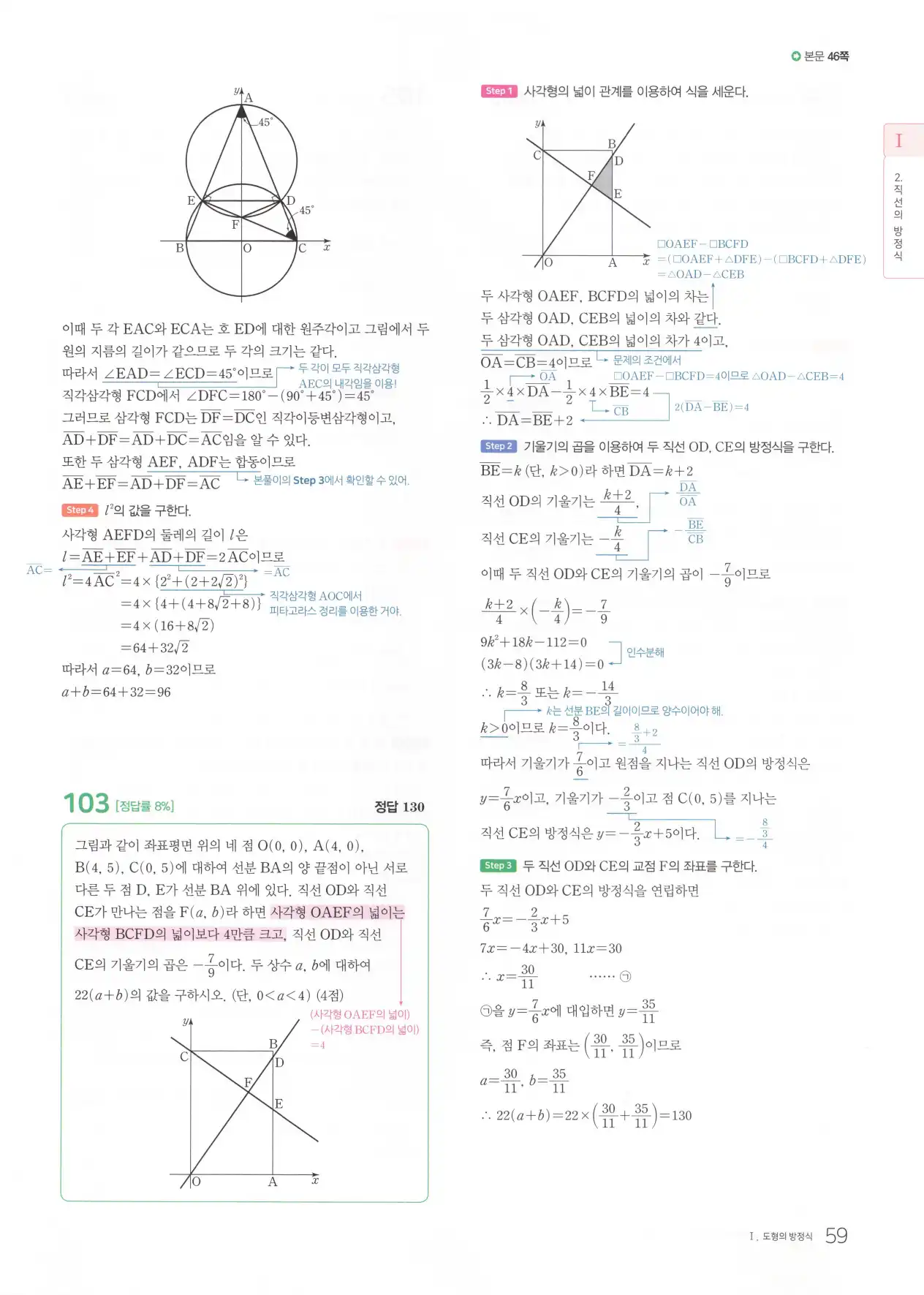 마더텅 고1 공통수학2 해설 61