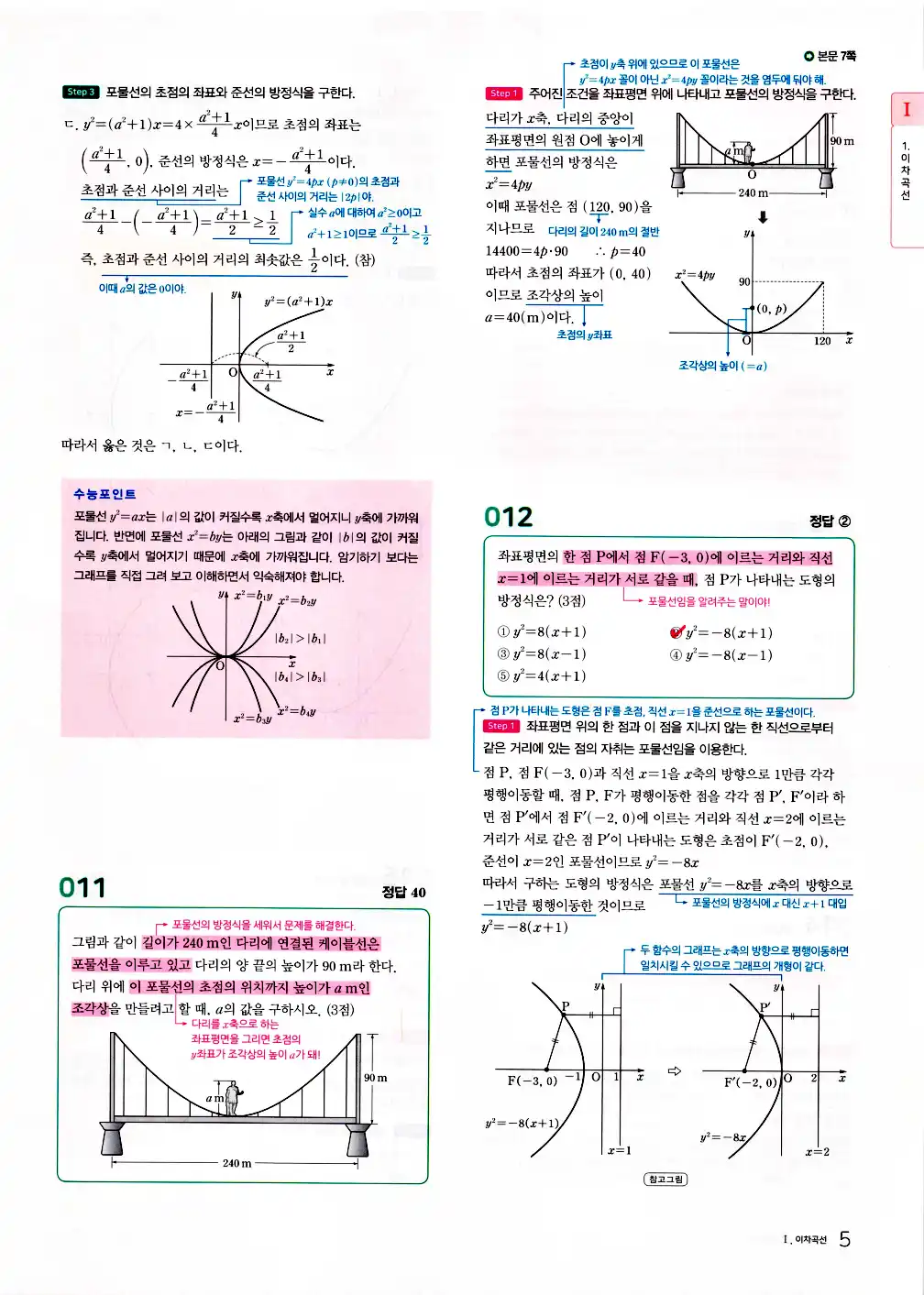 2026 마더텅 수능기출문제집 기하 답지 57페이지