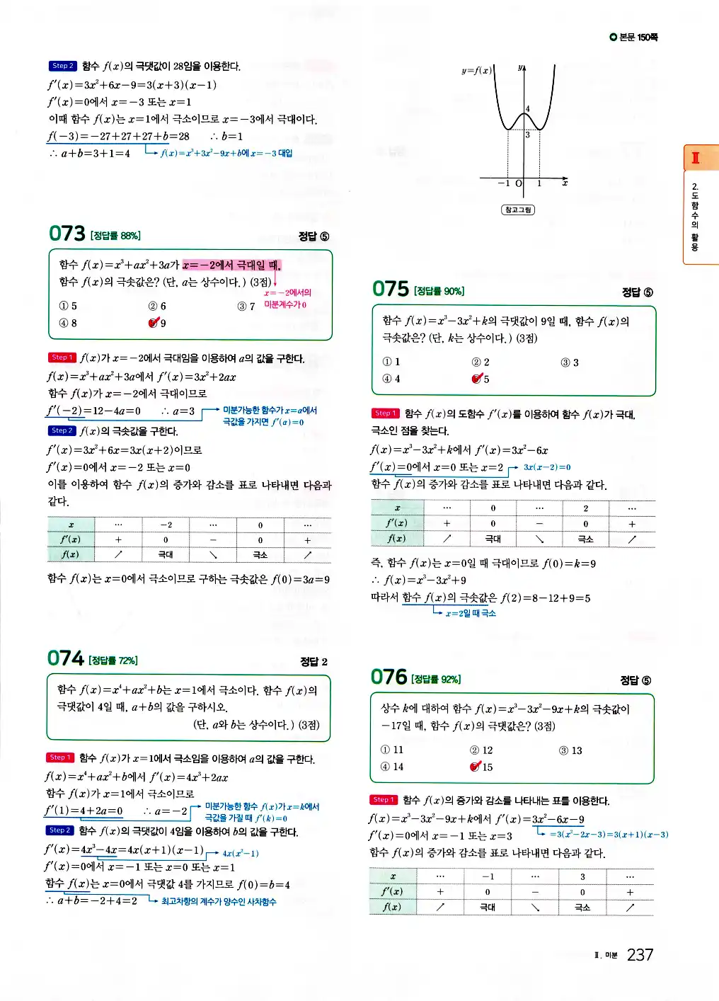 2026 마더텅 수능기출문제집 수학2 답지 239페이지