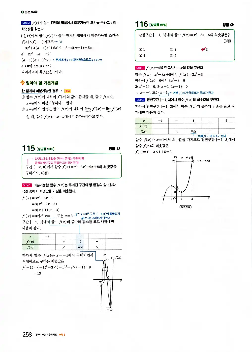 2026 마더텅 수능기출문제집 수학2 답지 260페이지