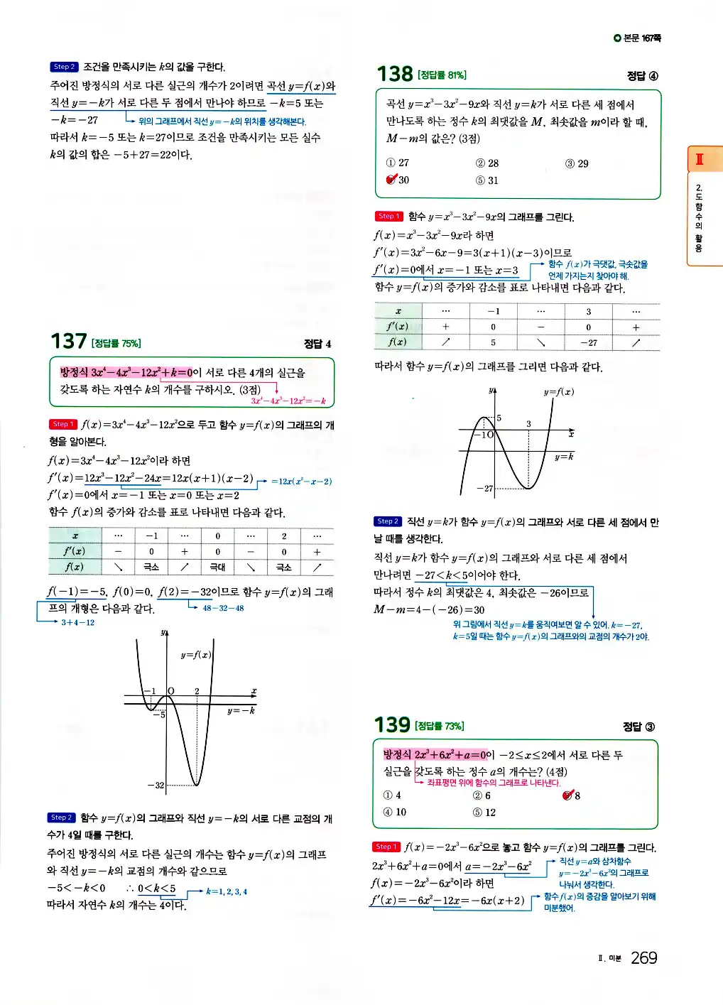 2026 마더텅 수능기출문제집 수학2 답지 271페이지