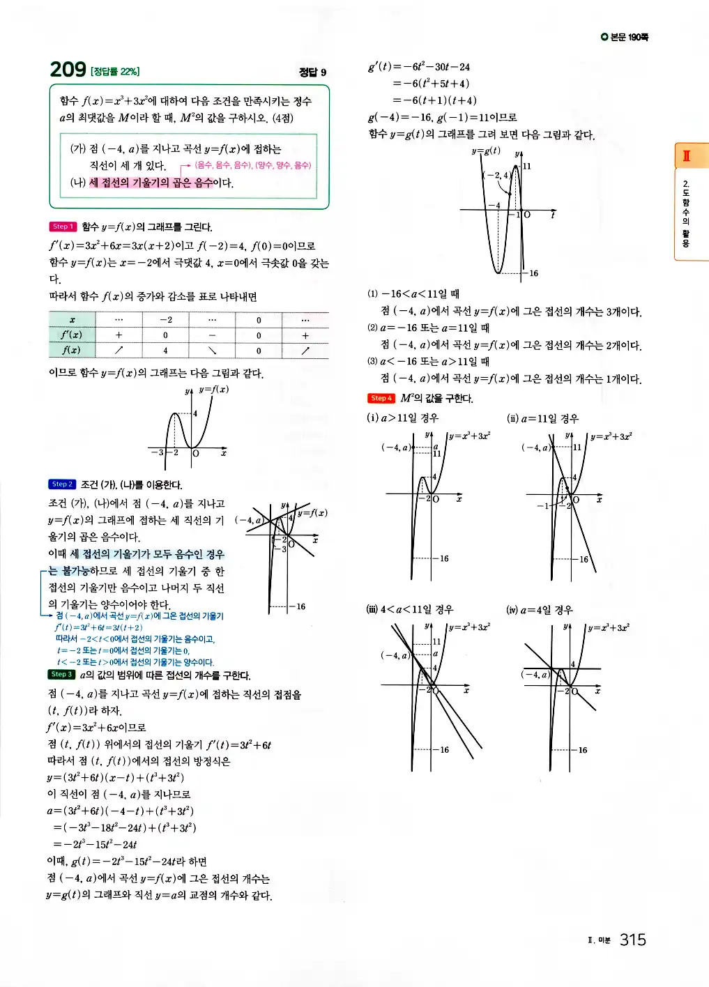 2026 마더텅 수능기출문제집 수학2 답지 317페이지