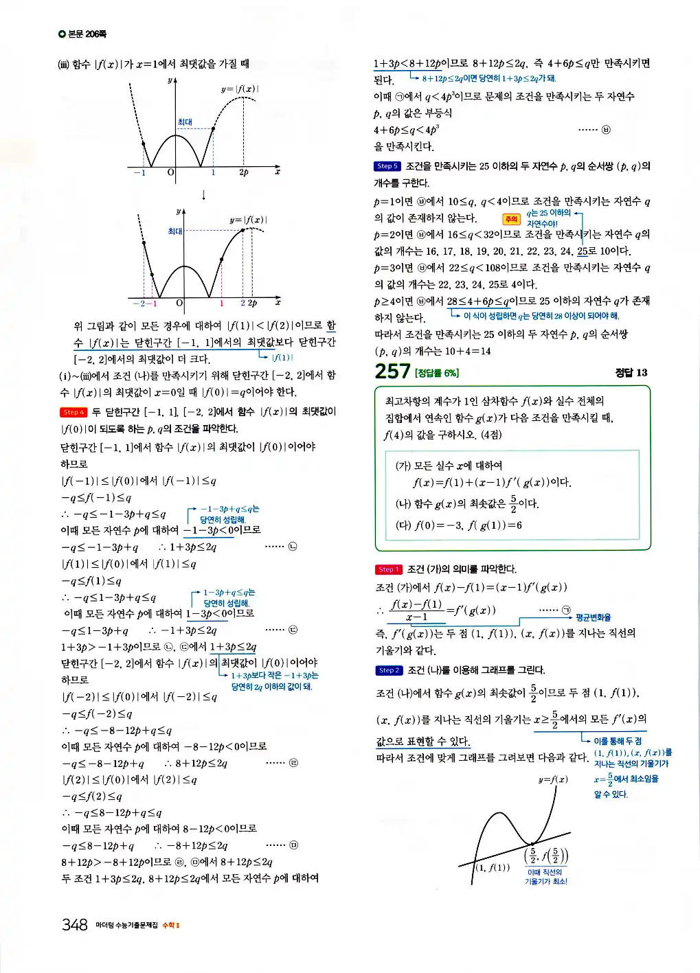 2026 마더텅 수능기출문제집 수학2 답지 350페이지