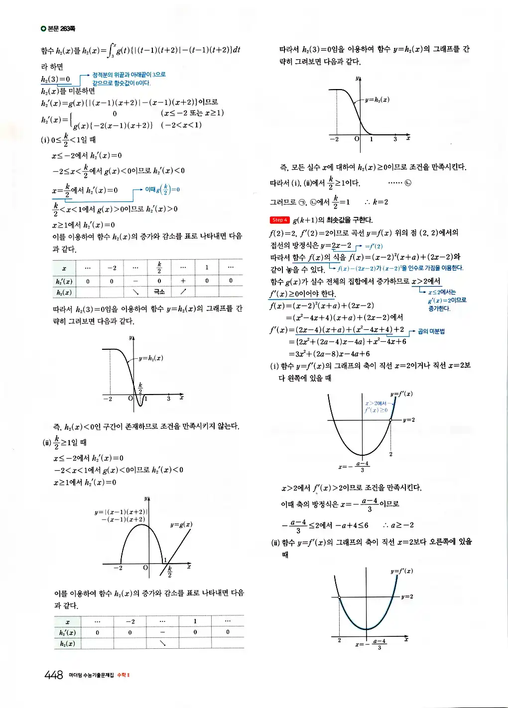 2026 마더텅 수능기출문제집 수학2 답지 450페이지