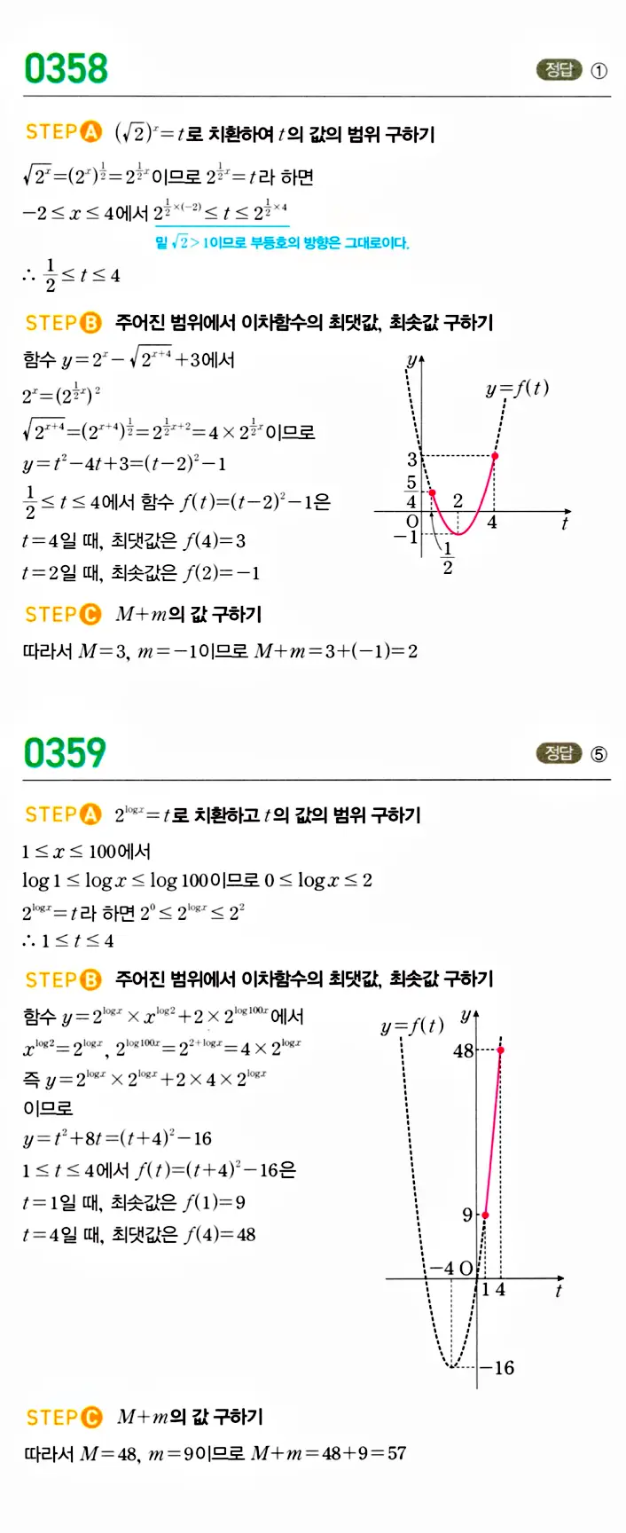 마플시너지 대수 답지 351-400번 8