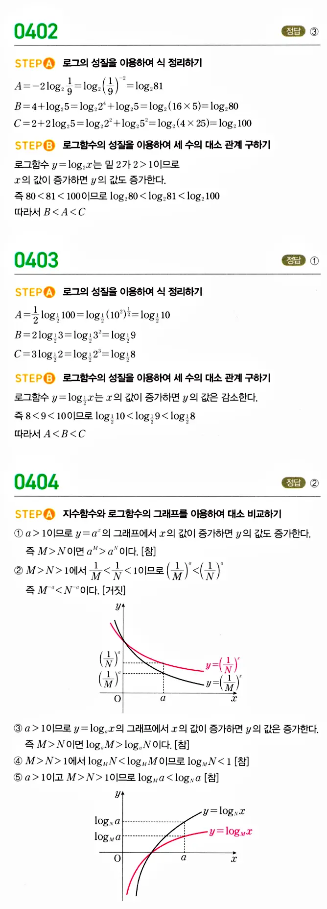 마플시너지 대수 답지 401-450번 3