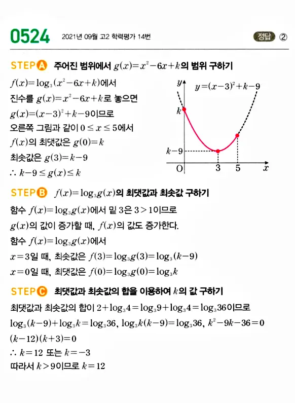 마플시너지 대수 답지 501-550번 20