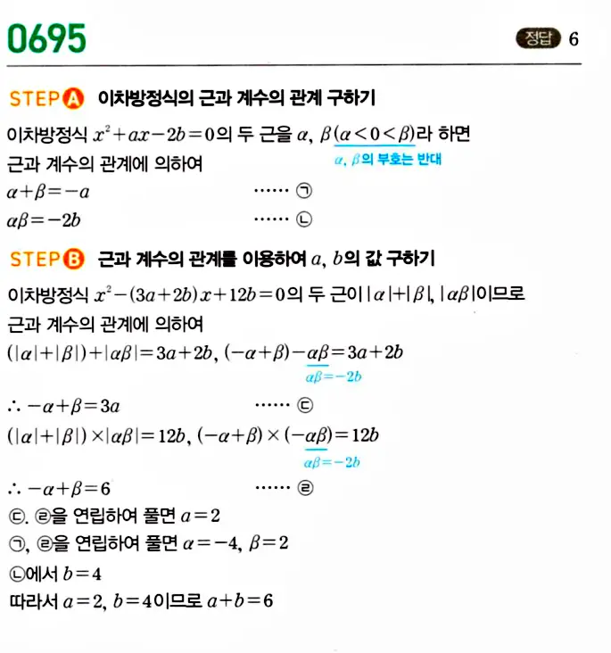 마플시너지 공통수학1 답지 해설