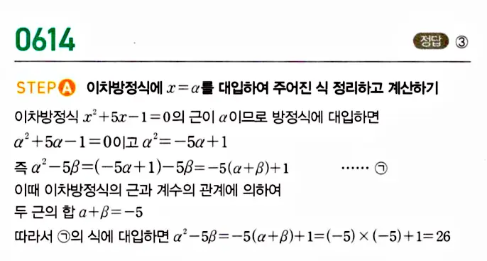 마플시너지 공통수학1 답지 해설